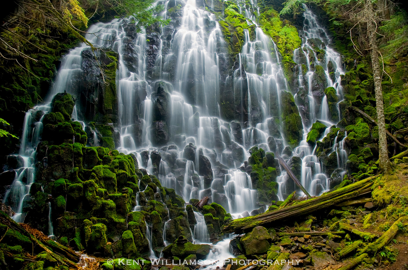 I took this photograph of Ramona Falls during a rainy day.  Ramona Falls is located on the West side of Mount Hood, Oregon.
