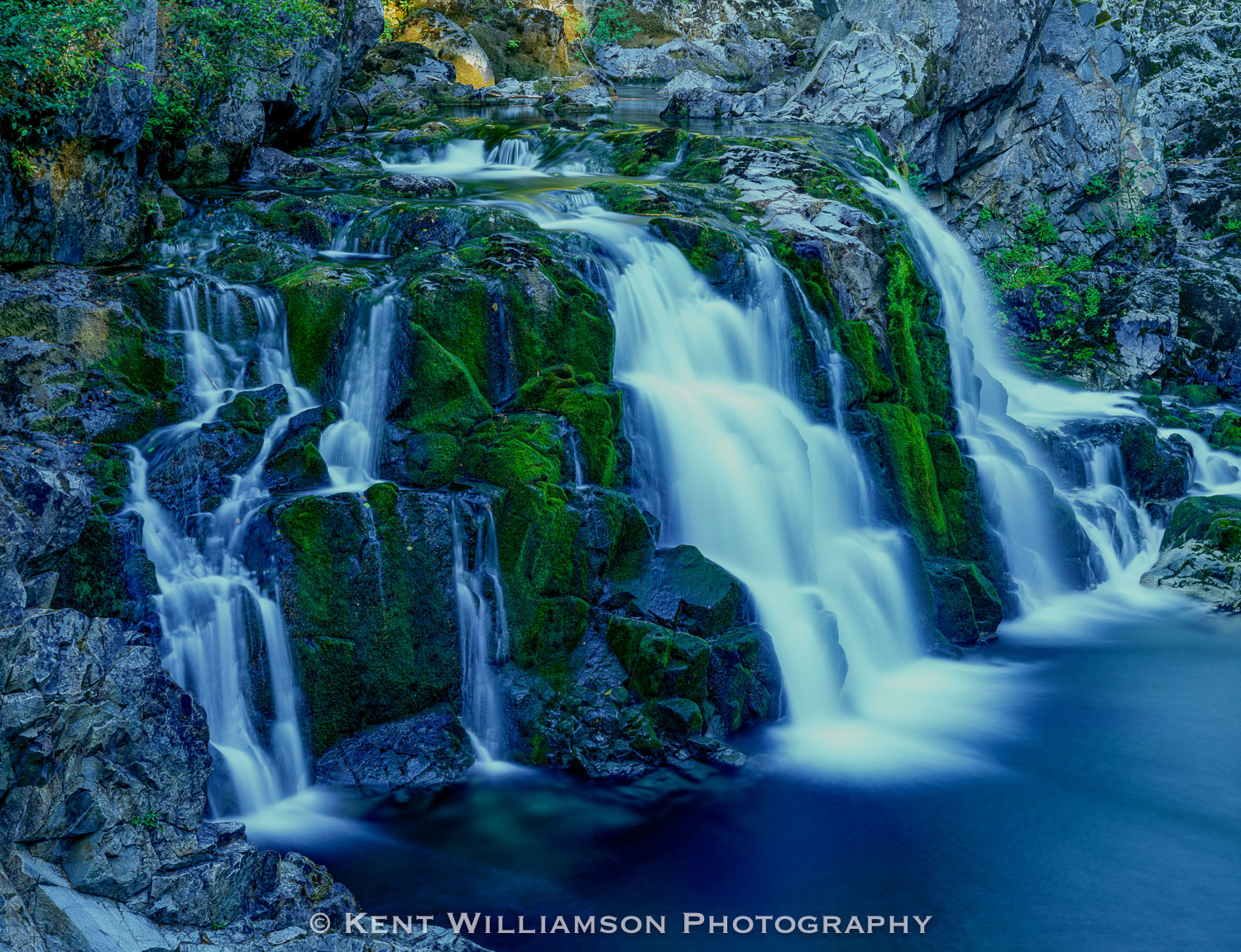 Sawmill Falls Large format photograph of Sawmill Falls at Opal Creek Wilderness, Oregon